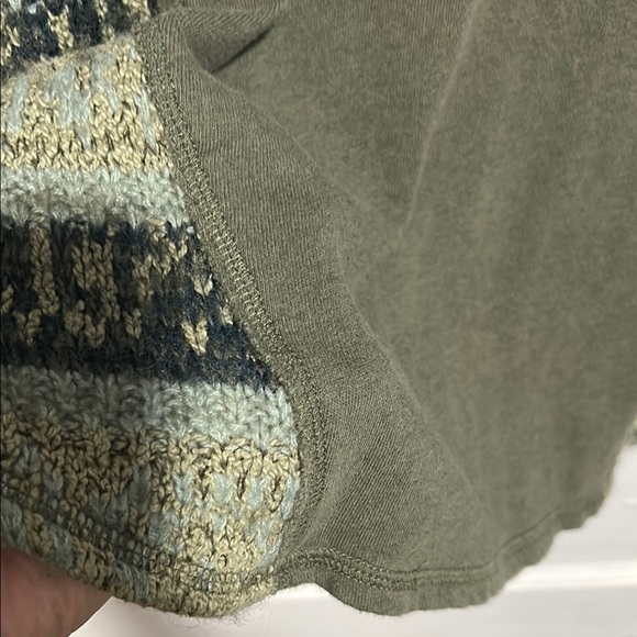 Free People Green Relaxed Long Sleeve Sweatshirt - Picture 4 of 9